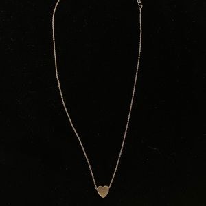Gold plated heart necklace